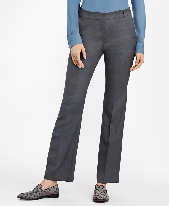Bird's-Eye Stretch-Wool Pants