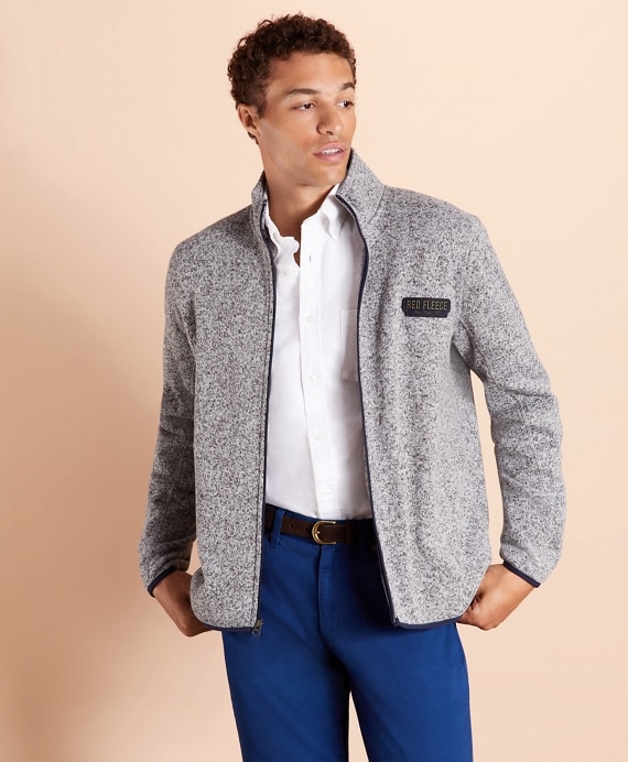 Zip-Up Fleece Sweater Jacket