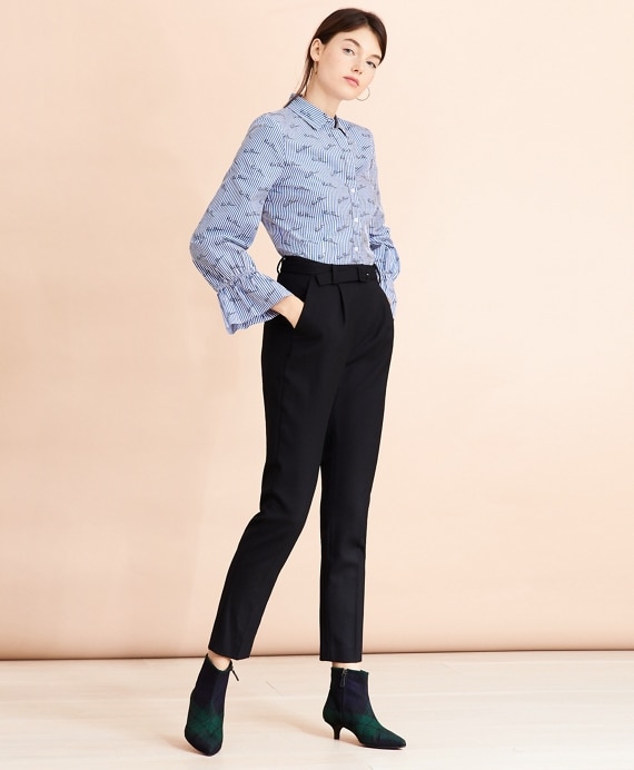 Slim-Fit Stretch Merino Wool-Blend Twill Pants