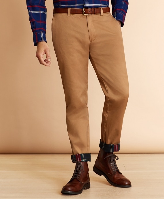 Flannel-Lined Chinos
