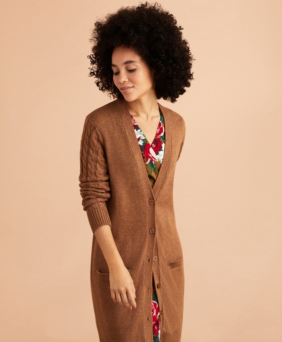 Wool-Cotton Boyfriend Cardigan