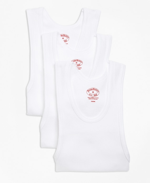 Boys Cotton Athletic Tank Undershirt - Three Pack