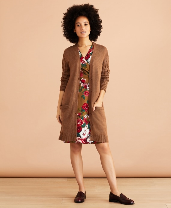 Wool-Cotton Boyfriend Cardigan