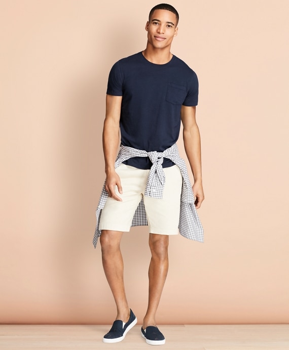 Stretch Cotton Twill Shorts