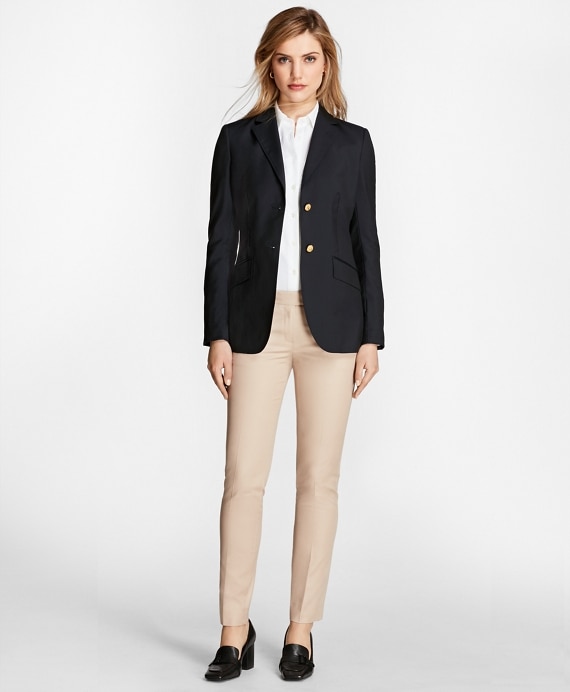 Petite Two-Button Wool Blazer