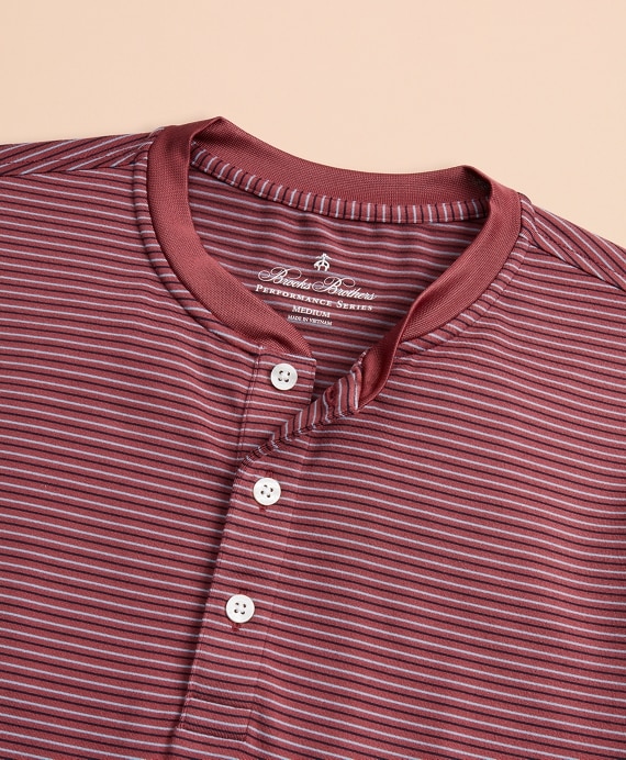 Performance Series Striped Long-Sleeve Henley