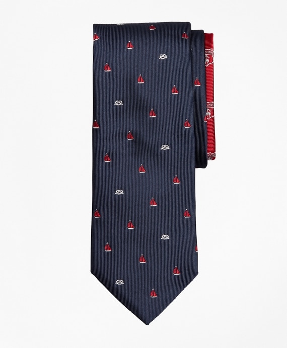 Sail Boat and Nautical Knot Tie