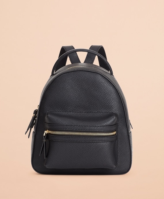 Pebbled Leather Backpack