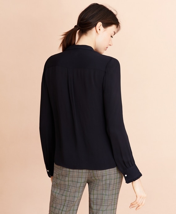 Crepe Ruffled Blouse