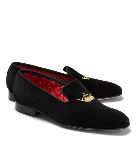 Velvet Crown Slippers