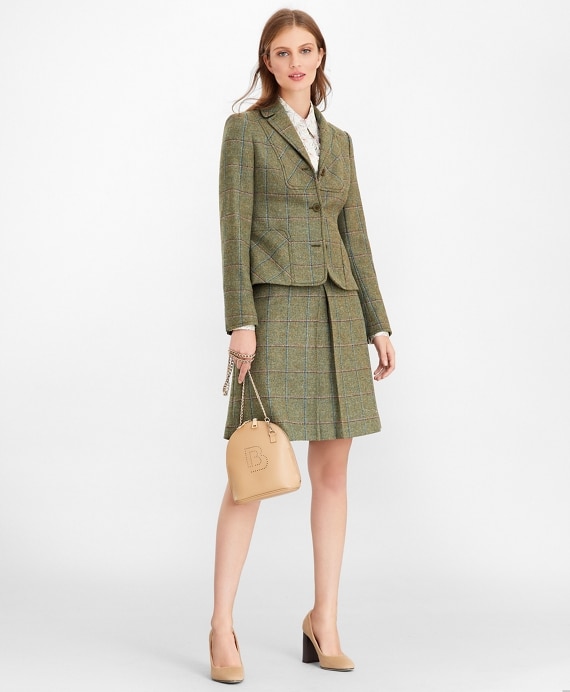 Checked Wool Tweed Jacket