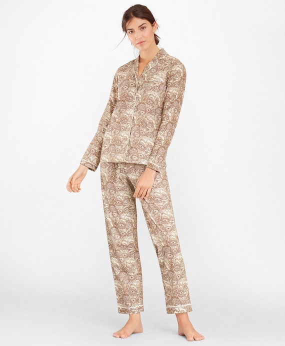 Floral-Print Supima® Cotton Poplin Pajama Set