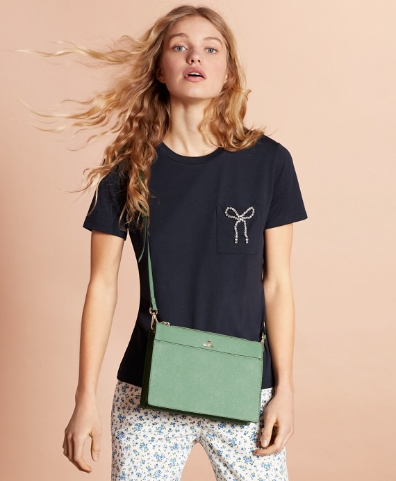 Saffiano Leather Cross-Body Bag