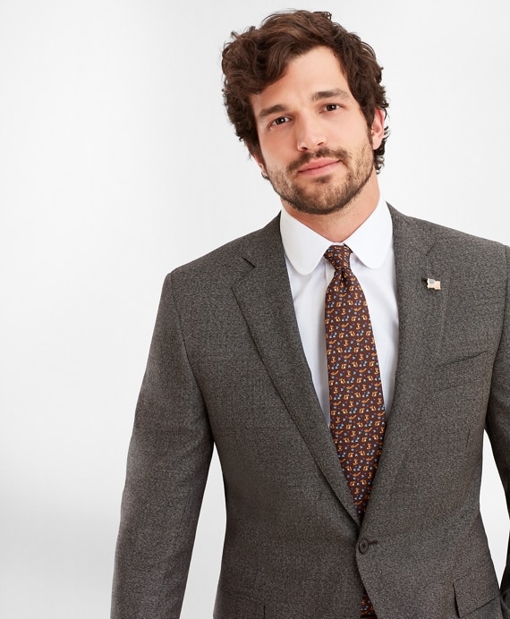 Regent Fit Two-Button Grey Black 1818 Suit