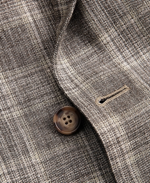 Regent Fit Double-Breasted Check Sport Coat