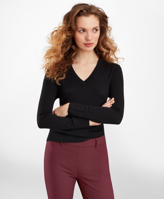 Merino Wool V-Neck Sweater