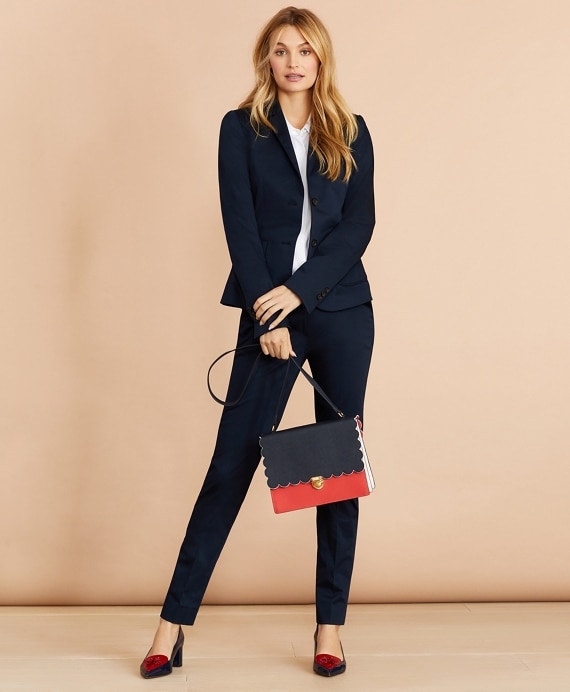 Stretch Cotton Sateen Pants