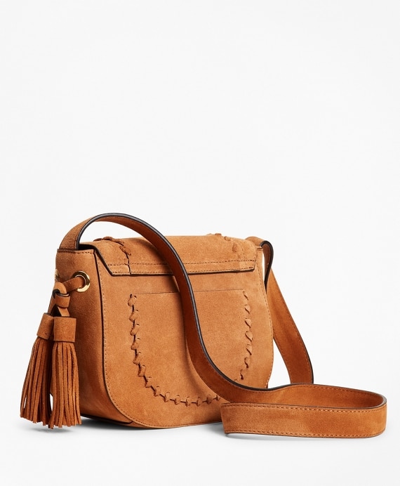 Suede Saddle Bag