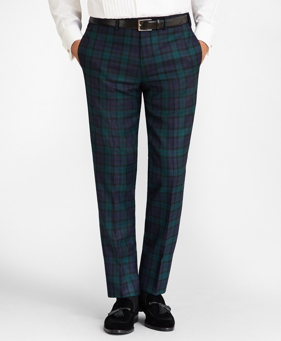 Madison Fit Black Watch Wool Trousers