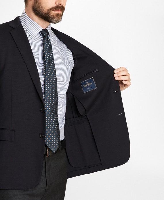 Regent Fit Two-Button Wool Jersey Blazer