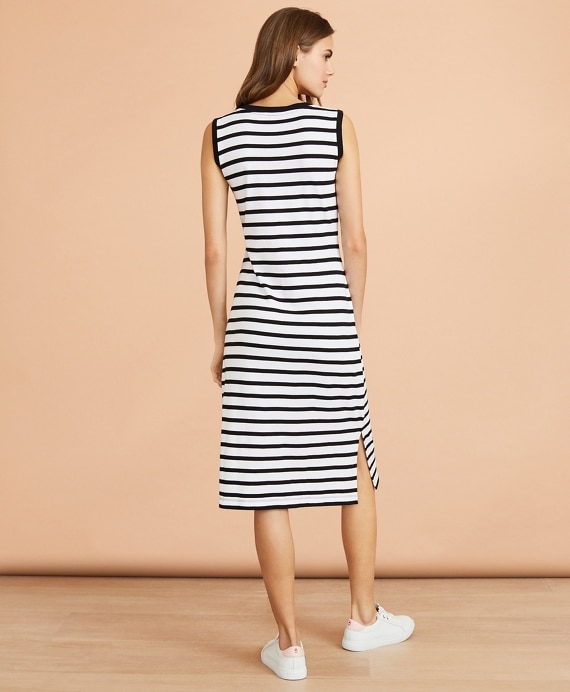 Striped Cotton Jersey Dress
