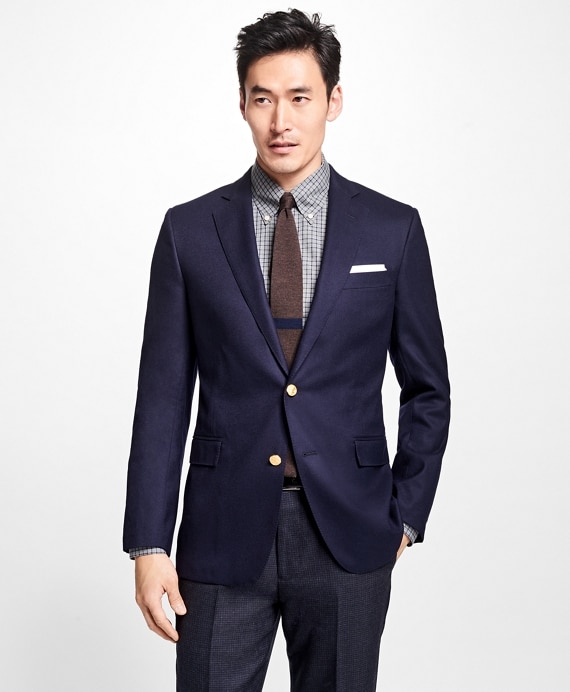 Regent Fit Doeskin Stretch Wool Blazer