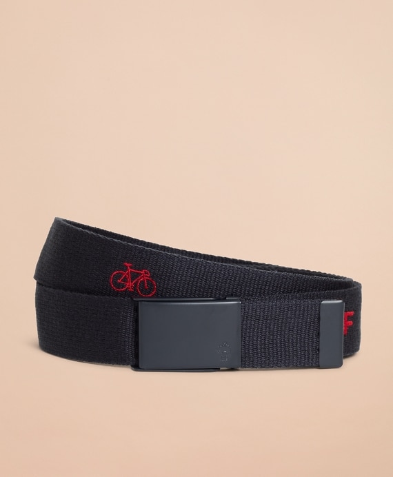 Embroidered Canvas Belt