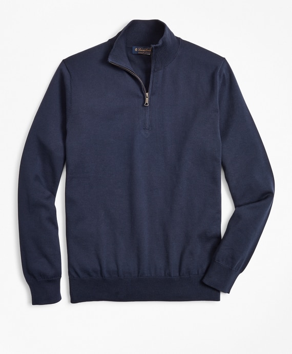 Supima® Cotton Half-Zip Sweater
