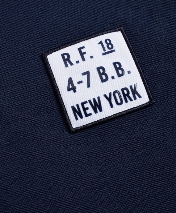 Cotton Pique Patch Polo Shirt