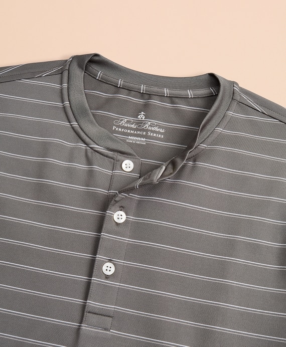 Performance Series Striped Long-Sleeve Henley