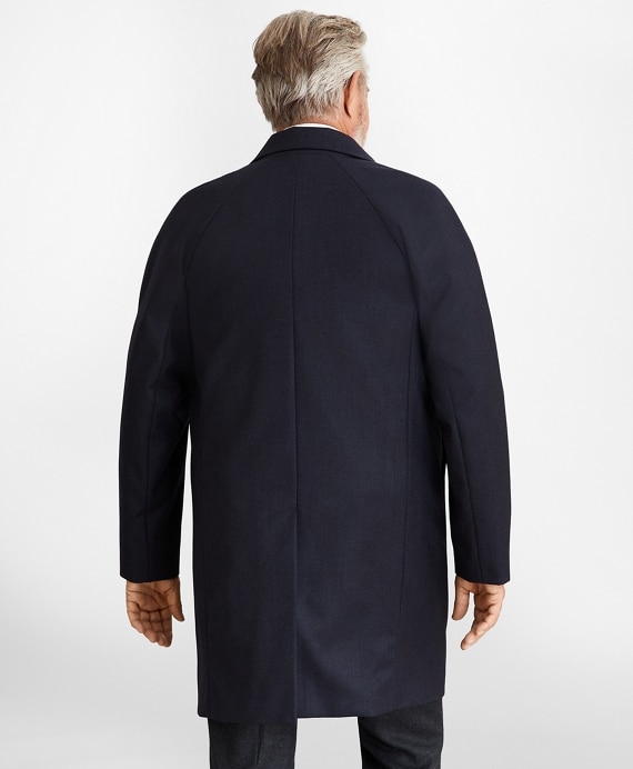 Water-Repellent Wool Raglan Trench Coat