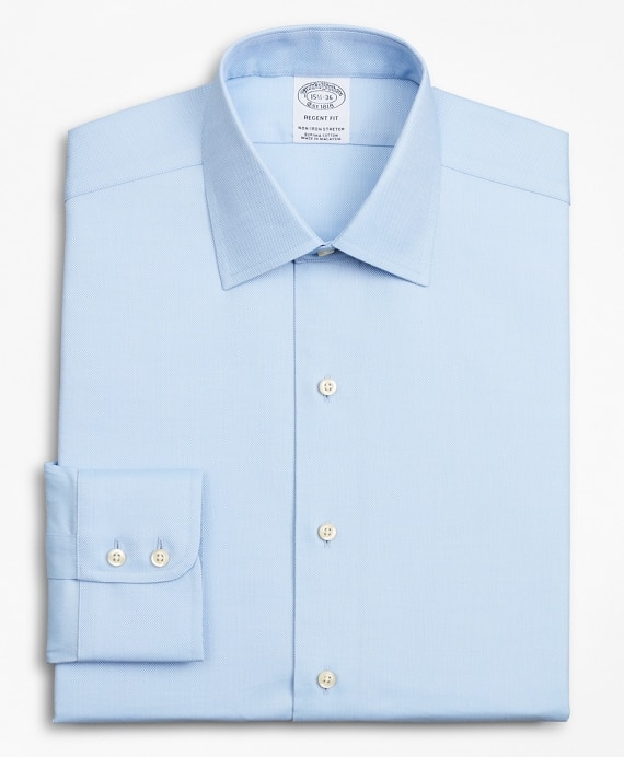 Stretch Regent Fitted Dress Shirt, Non-Iron Royal Oxford Ainsley Collar