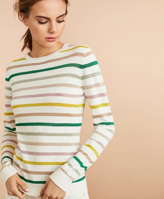 Shimmer Stripe Sweater