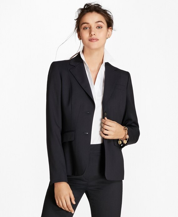 Petite Wool Two-Button Jacket