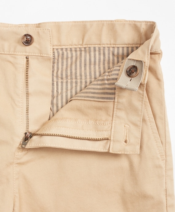 Boys Washed Cotton Stretch Chino Shorts