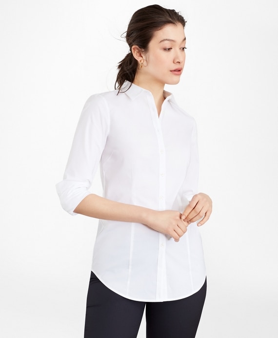Tailored-Fit Performance Non-Iron COOLMAX® Poplin Shirt