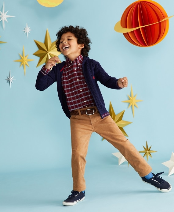 Boys Cotton Full-Zip Hooded Sweater