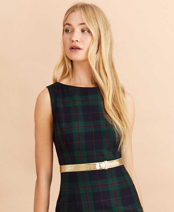 Metallic Leather Belt