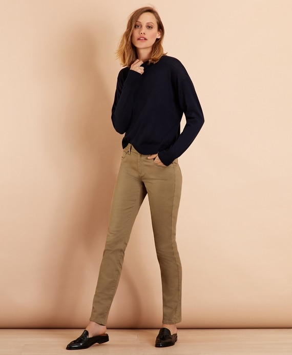 Stretch Cotton Twill Pants