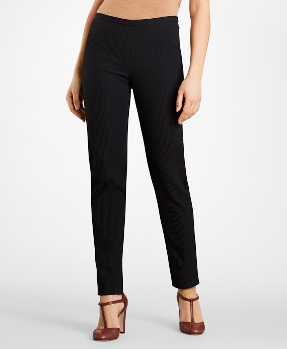 Stretch-Cotton Jacquard Pants