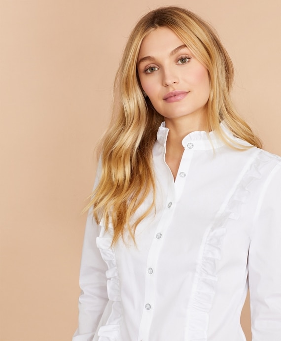 Ruffled Poplin Shirt