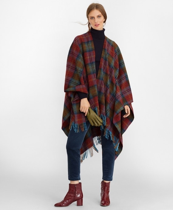 Tartan Wool Ruana