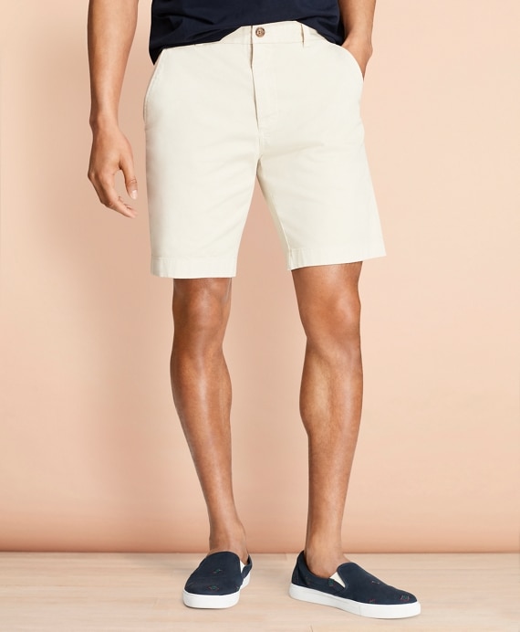 Stretch Cotton Twill Shorts