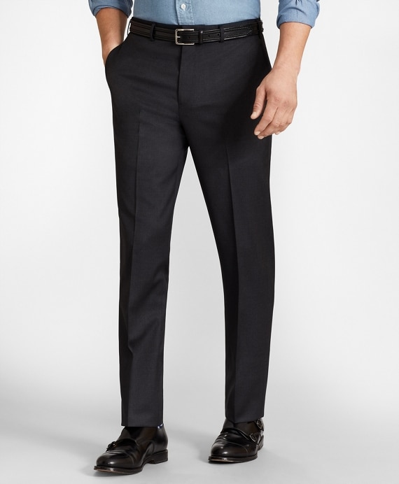 BrooksFlex™ Regent-Fit Wool Trousers, Unfinished Hem