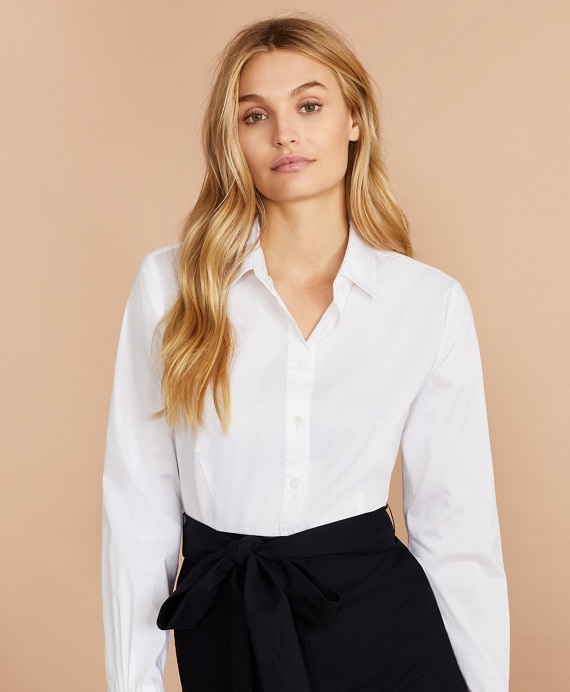 Mixed-Media Shirt Dress