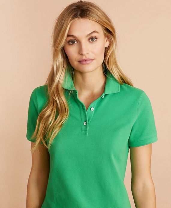 Garment-Dyed Pique Polo