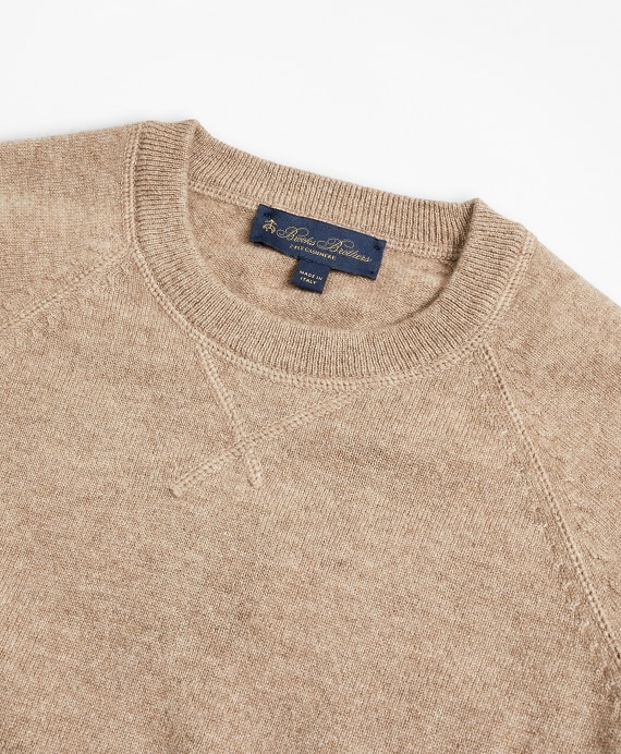Two-Ply Cashmere Raglan Crewneck Sweater