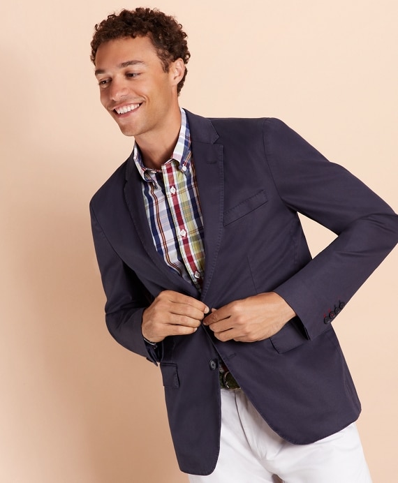 Stretch Cotton Twill Sport Coat
