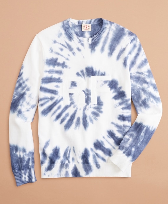 Graphic Tie-Dyed Cotton Sweater