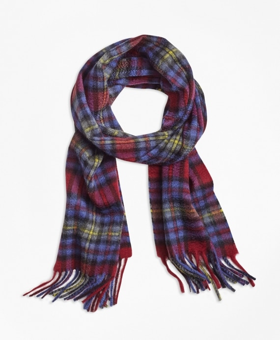 Plaid Cashmere Scarf